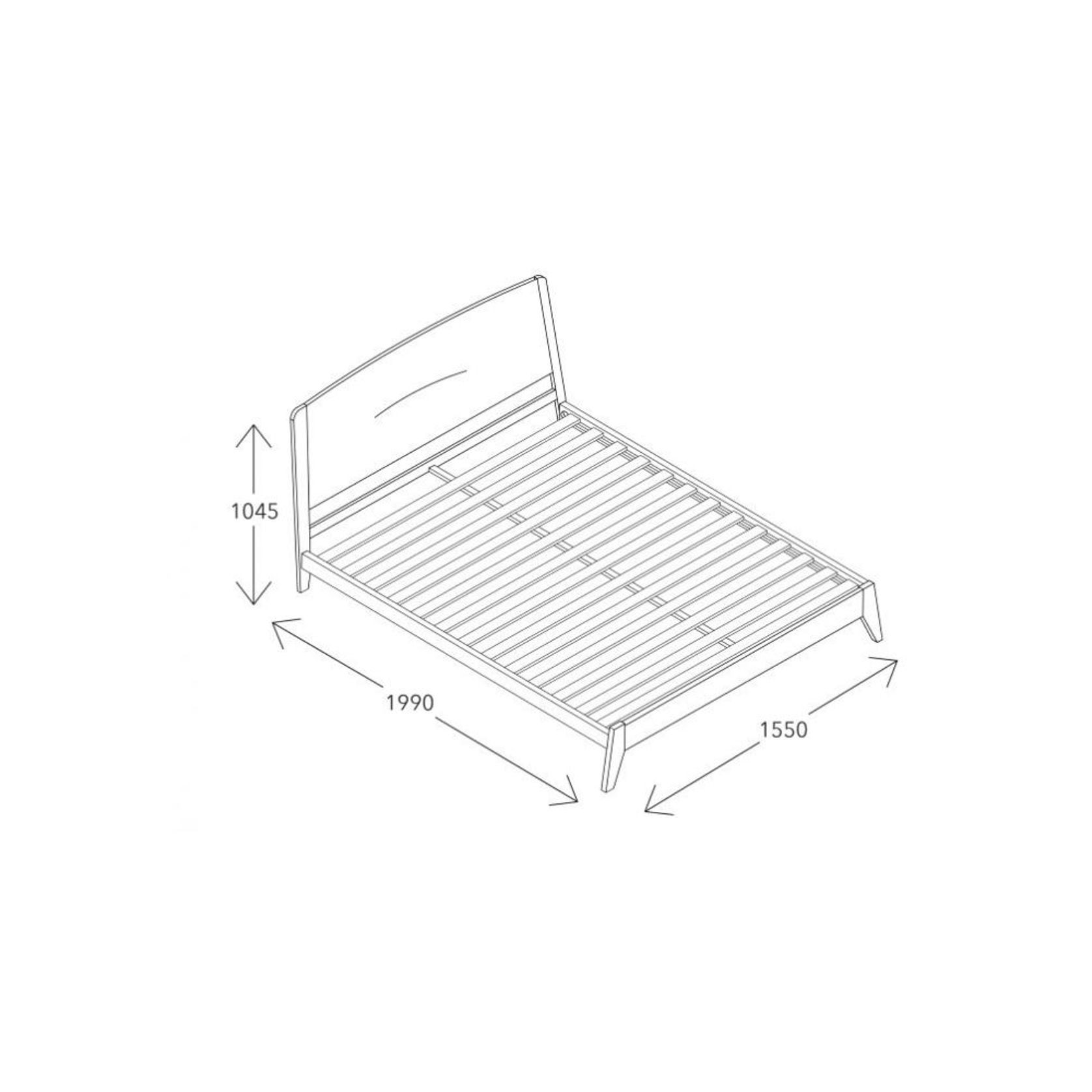 Finn Double Size Bed Frame | Natural Hardwood gallery detail image