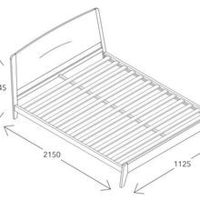 Finn King Single Bed Frame | Natural Hardwood gallery detail image