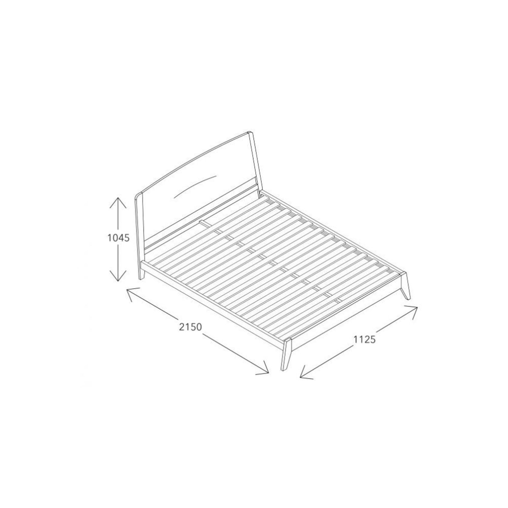 Finn King Single Bed Frame | Natural Hardwood gallery detail image