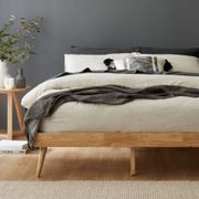 Franki Double Hardwood Bed Base | Natural gallery detail image