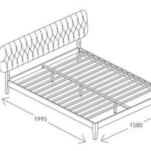 Halo Double Bed Frame | Natural Hardwood gallery detail image