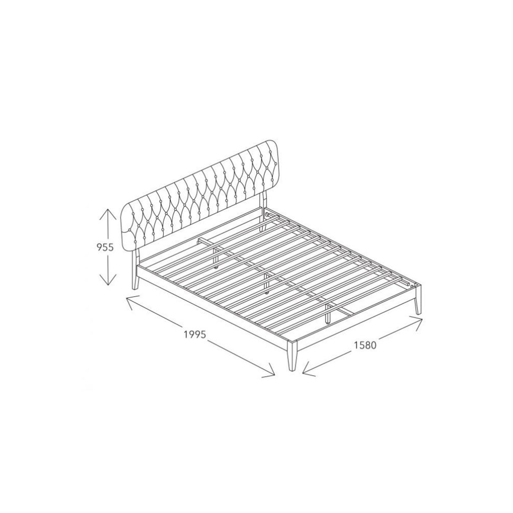 Halo Double Bed Frame | Natural Hardwood gallery detail image