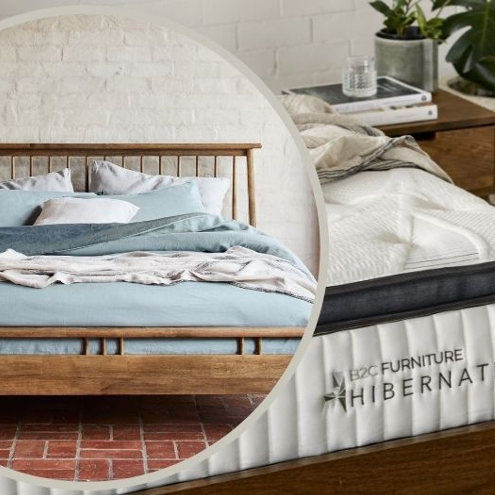 Hibernate Bedroom Buddy Package | Rome Queen Bed + Mattress Bundle gallery detail image