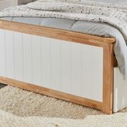 Myer Single Bed with Trundle | Natural Hardwood Frame gallery detail image