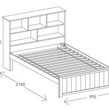 Myer White Single Bed with Storage | Hardwood Frame gallery detail image
