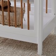 Rio Hardwood Baby Changing Table | White & Natural gallery detail image