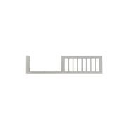 Rio Hardwood Toddler Side Guard Rail | White gallery detail image