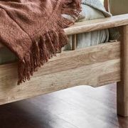 Rome Hardwood Queen Size Bed Frame | Natural gallery detail image