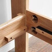 Seattle Natural Solid Oak Bed Frame gallery detail image