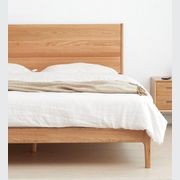 Seattle Natural Solid Oak Bed Frame gallery detail image