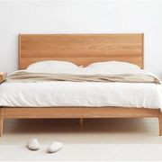 Seattle Natural Solid Oak Bed Frame gallery detail image