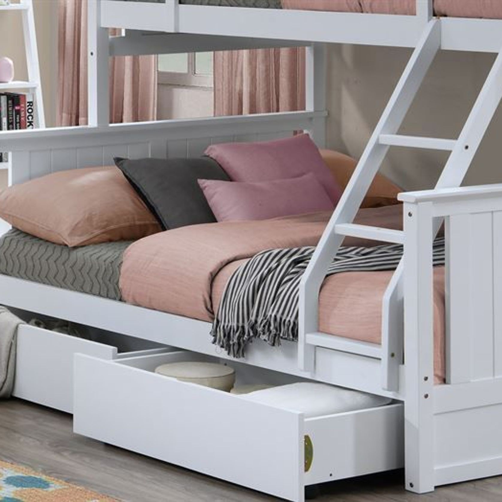 Myer Triple Bunk Bed with Storage | Hardwood Frame gallery detail image