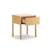 Zyler 1 Drawer Bedside Table | Light Ash gallery detail image