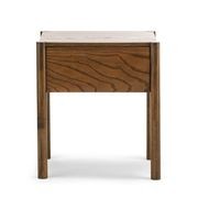 Zyler 1 Drawer Bedside Table | Dark Ash gallery detail image