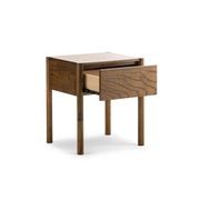 Zyler 1 Drawer Bedside Table | Dark Ash gallery detail image