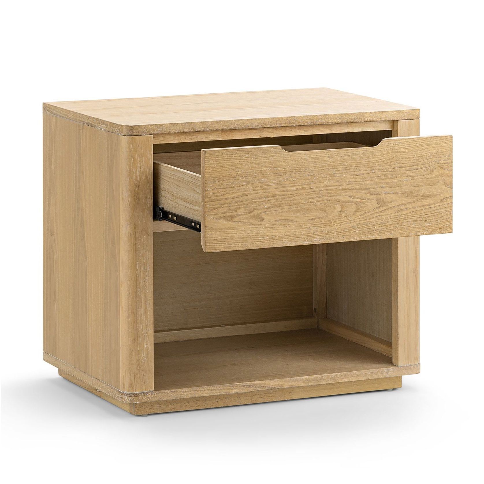 Marcus 1 Drawer Bedside Table | Natural Ash gallery detail image