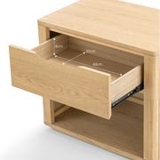 Marcus 1 Drawer Bedside Table | Natural Ash gallery detail image