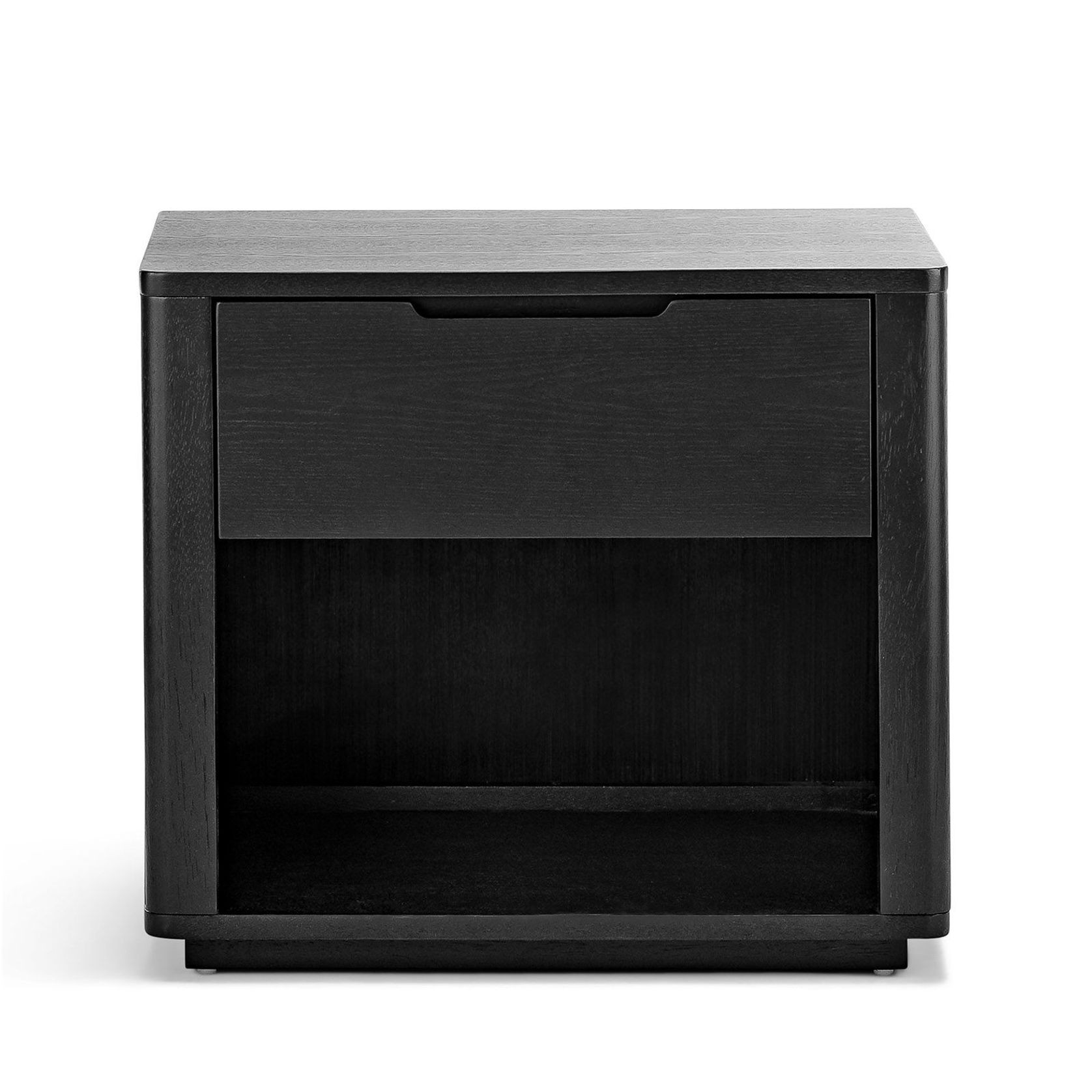 Marcus 1 Drawer Bedside Table | Black gallery detail image