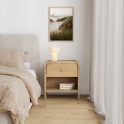 Riley 1 Drawer Bedside Table | Natural Ash gallery detail image