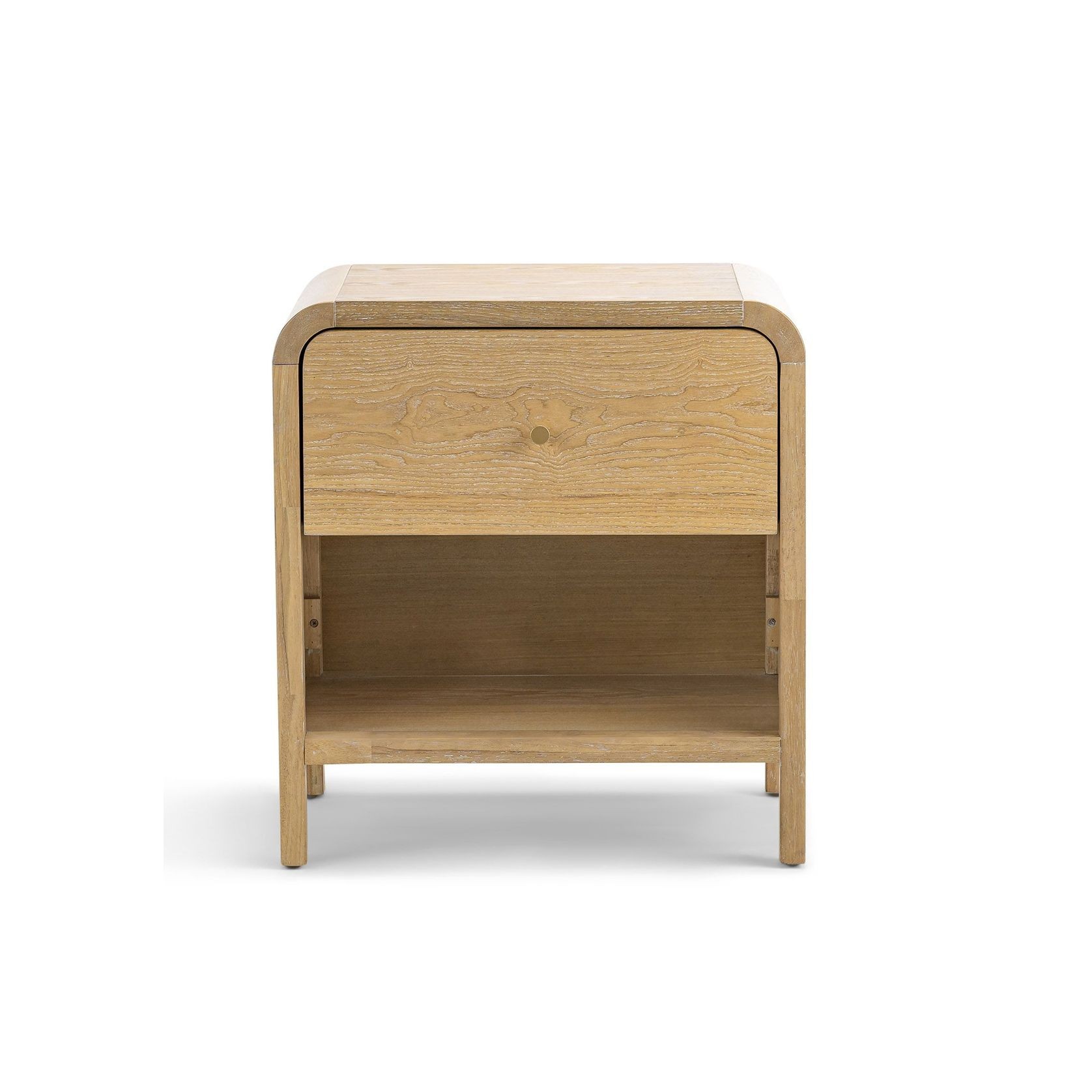 Riley 1 Drawer Bedside Table | Natural Ash gallery detail image