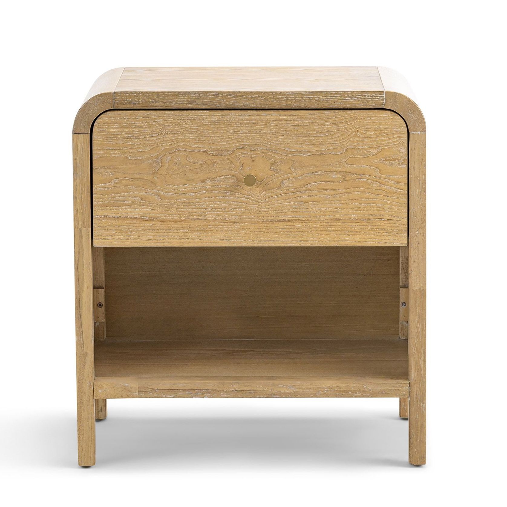 Riley 1 Drawer Bedside Table | Natural Ash gallery detail image