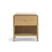 Riley 1 Drawer Bedside Table | Natural Ash gallery detail image