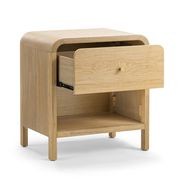 Riley 1 Drawer Bedside Table | Natural Ash gallery detail image