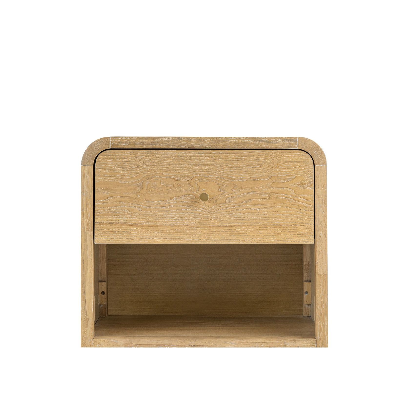 Riley 1 Drawer Bedside Table | Natural Ash gallery detail image