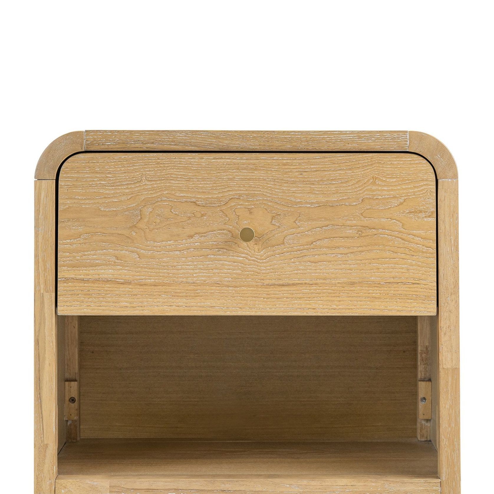 Riley 1 Drawer Bedside Table | Natural Ash gallery detail image