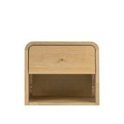 Riley 1 Drawer Bedside Table | Natural Ash gallery detail image