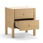 Levi 1 Drawer Bedside Table | Natural Ash gallery detail image