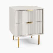 Quinn Closed 2-Drawer Bedside Table gallery detail image