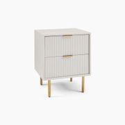 Quinn Closed 2-Drawer Bedside Table gallery detail image