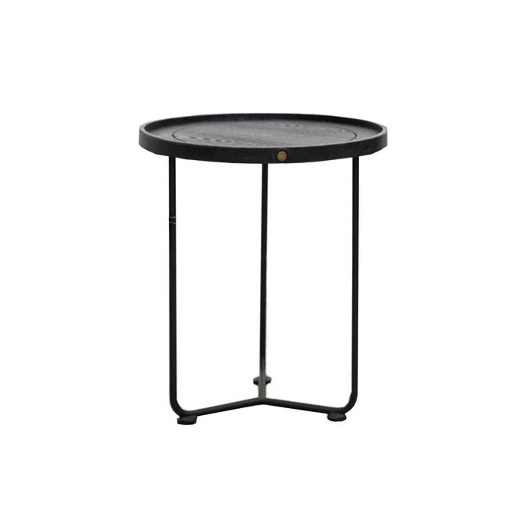 Haywood Round Side Table Black ArchiPro NZ