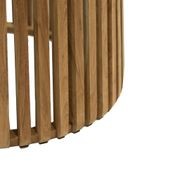 Crusoe Round Slatted Side Table gallery detail image
