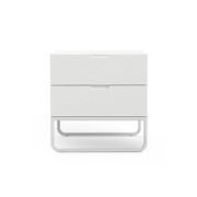 Dante 2 Drawer Bedside Table | White Oak gallery detail image