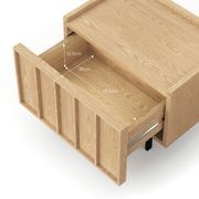 Linea 1 Drawer Bedside Table | Natural Oak gallery detail image