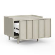 Linea 1 Drawer Bedside Table | Putty gallery detail image