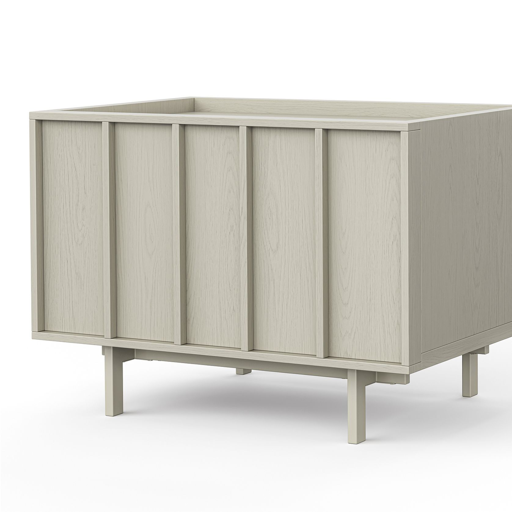 Linea 1 Drawer Bedside Table | Putty gallery detail image