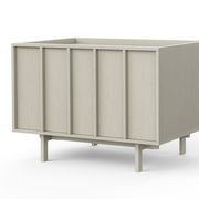 Linea 1 Drawer Bedside Table | Putty gallery detail image