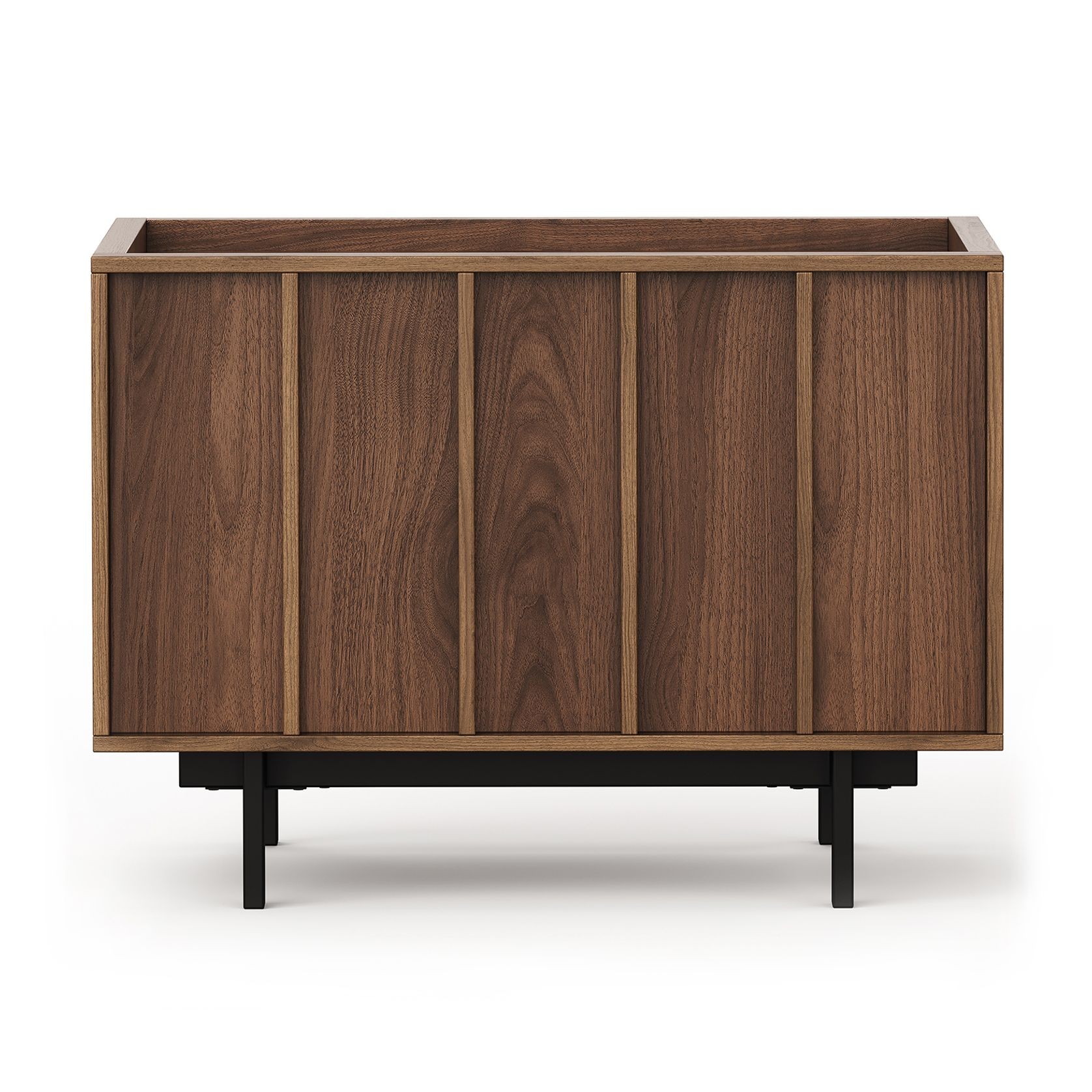 Linea 1 Drawer Bedside Table | Light Walnut gallery detail image