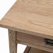 Vaasa Oak Side Table / Bedside - 1 Drawer gallery detail image