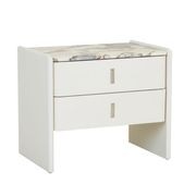 Pearce Marble 2 Drawer Bedside gallery detail image