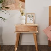 Ari Bedside Table | Natural Hardwood gallery detail image
