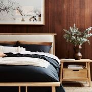 Rome Bedside Table | Natural Hardwood gallery detail image