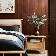 Rome Bedside Table | Natural Hardwood gallery detail image