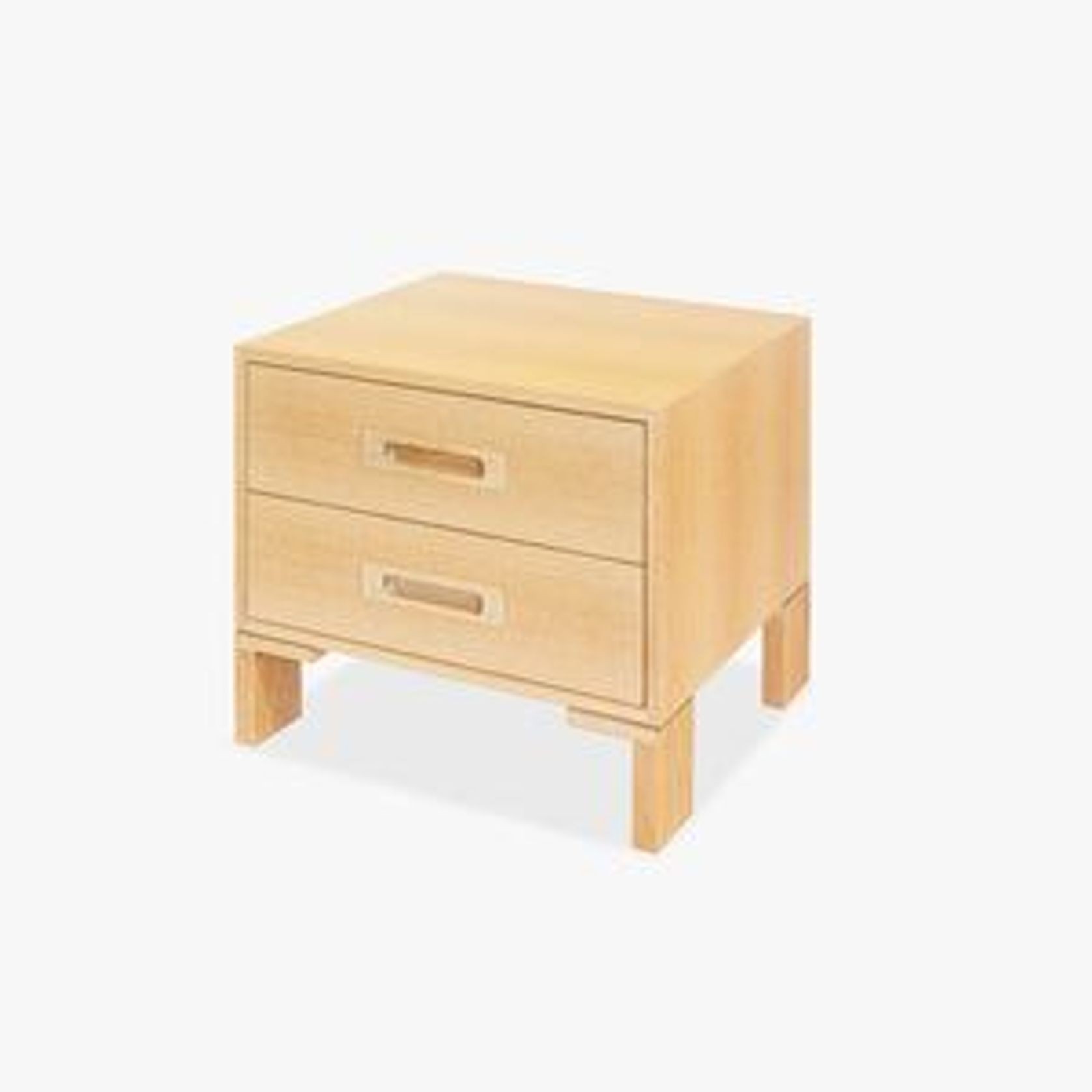Sto Bedside (2 drawer) - Table by Apartmento gallery detail image