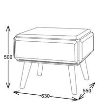 Casa Hardwood Side Table | Arabica Walnut gallery detail image