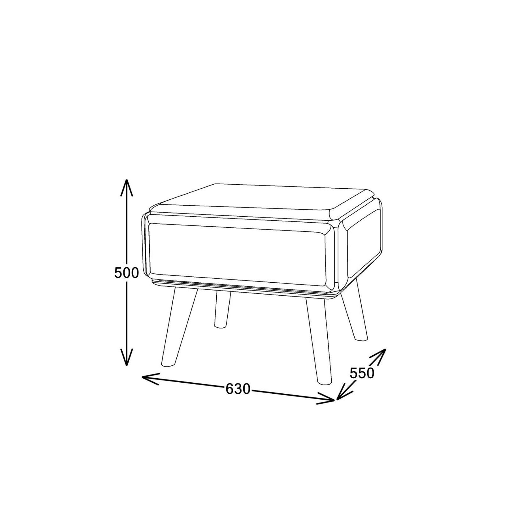Casa Hardwood Side Table | Arabica Walnut gallery detail image