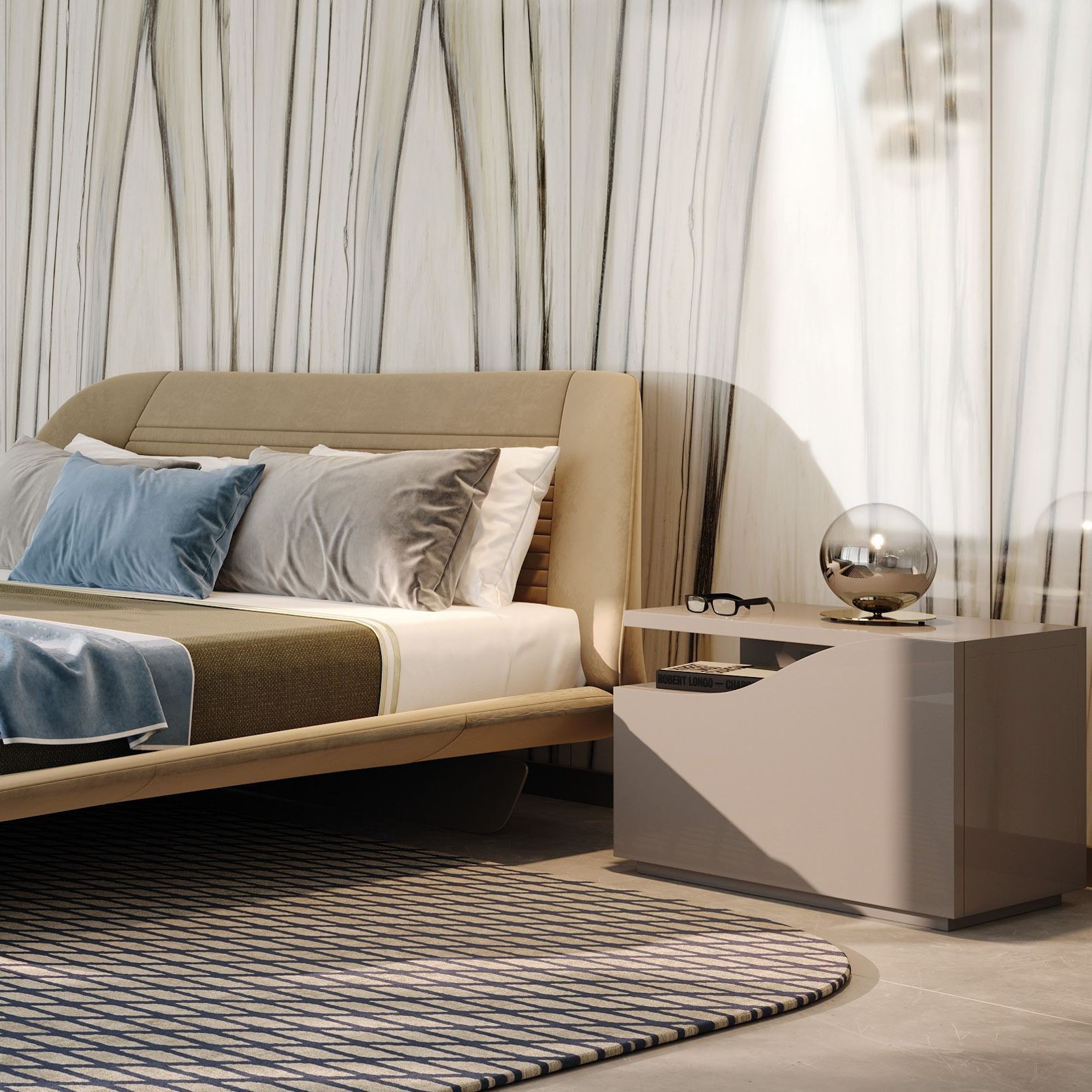 Segno Bedside Table gallery detail image